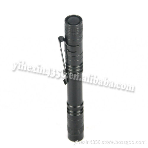 Poket Clip Military Mini LED Flashlight
